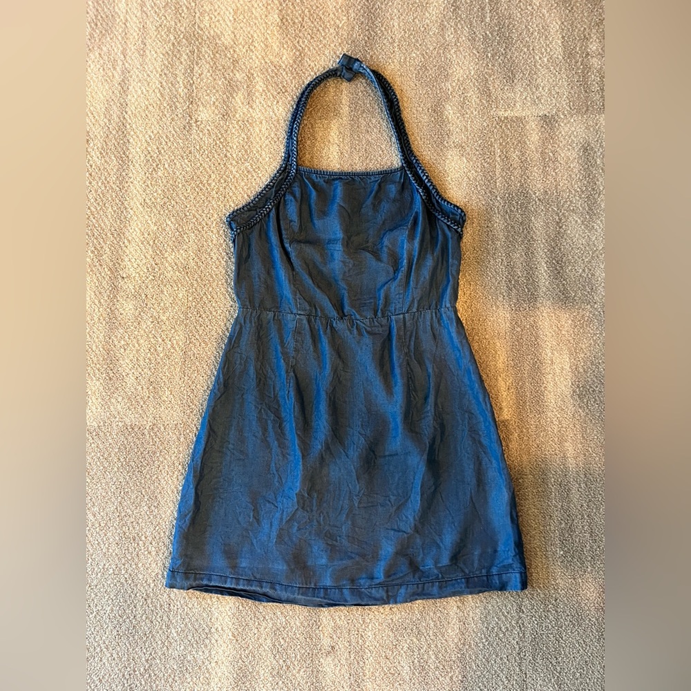 Halter Chambray Dress